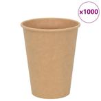 vidaXL Papieren koffiekopjes 1000 st 12oz 300 ml bruin, Verzenden