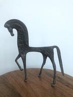 Beeldje - Paard met decoratief patroon - Metaal, Antiek en Kunst