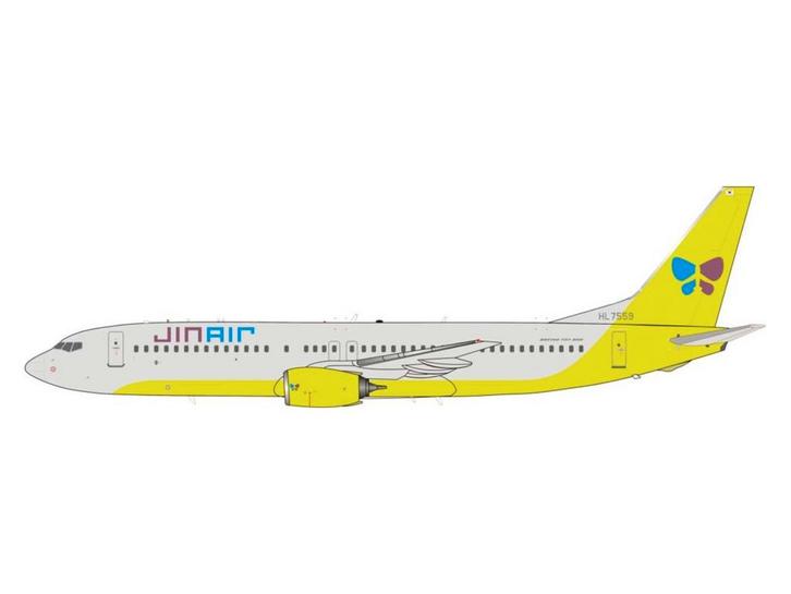 Schaal 1:200 JFox JF-737-8-023 Boeing 737-800 Jin Air Reg..., Hobby en Vrije tijd, Modelbouw | Vliegtuigen en Helikopters, Nieuw