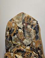 Tissu rare ORIGINAL « Portrait des Souverains du Monde », Antiek en Kunst