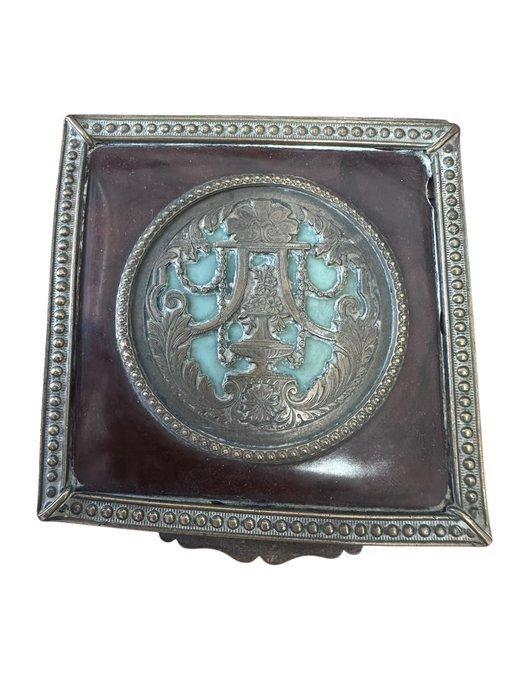 Doos - Hout, Verzilverd - Trinket Box, Antiek en Kunst, Antiek | Overige Antiek