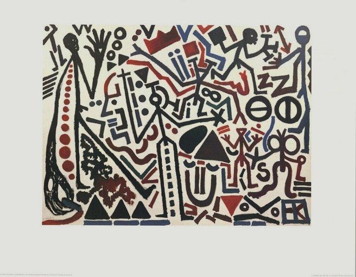A.R. Penck (1939-2017) - Die Zukunft des Emigranten II,, Antiek en Kunst, Kunst | Tekeningen en Fotografie