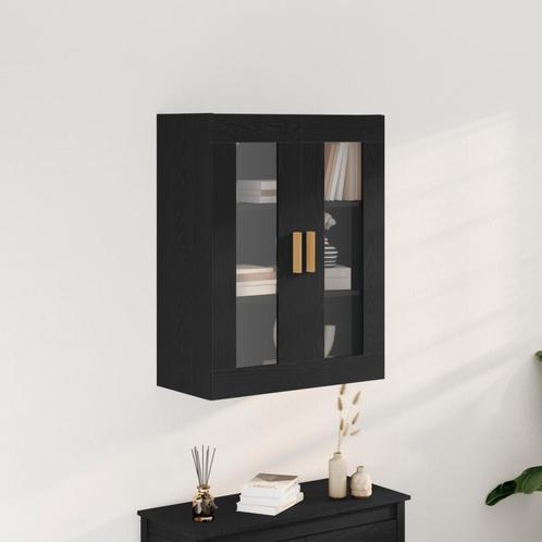 vidaXL Zwart Eiken Wandkast - 69.5x34x90 cm, Huis en Inrichting, Kasten | Dressoirs, Nieuw, Verzenden