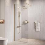Douchewand Florida 90 x 200 cm Goud – Inloopdouche 8 mm, Verzenden, Nieuw