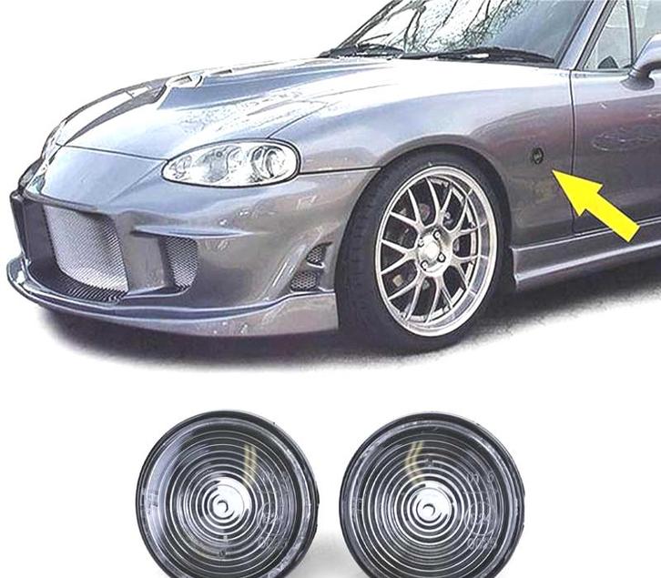 Clignotants Latéraux Pour Mazda Mx5 Na Nbfl 90-05 Noir, Auto-onderdelen, Verlichting, Verzenden