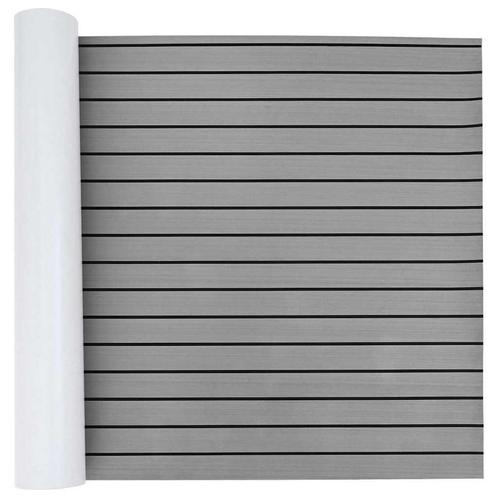 vidaXL Bootvloer Lichtgrijs, zwart 240 x 90 cm EVA Schuim, Doe-het-zelf en Bouw, Vloerdelen en Plavuizen, Nieuw, Verzenden