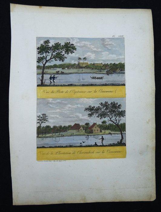 Suriname - Commewijne Rivier, Plantage Clarenbeek, Post de, Boeken, Atlassen en Landkaarten