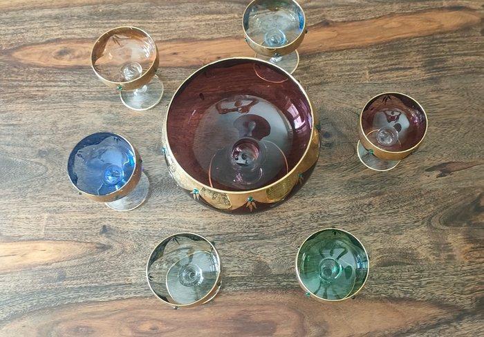 Drinkservies (7) - Kristal, Antiek en Kunst, Curiosa en Brocante