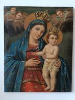 École italienne (XIX) - Madonna col Bambino con luccellino