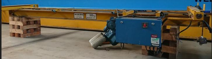 2x Demag hangkraan 3.840mm x 500kg 001256U, Doe-het-zelf en Bouw, Gereedschap | Overige machines, Gebruikt, Ophalen
