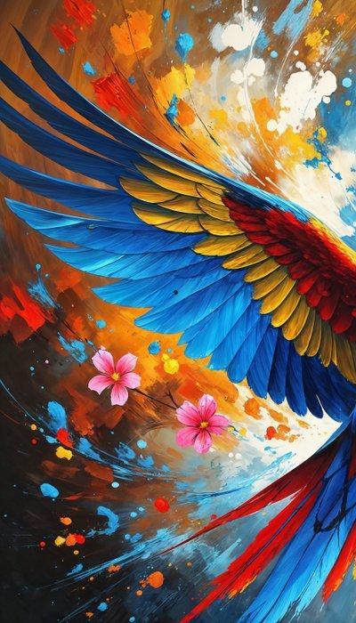 LuisonArt - Danza di Smeraldi - XXL, Antiek en Kunst, Kunst | Schilderijen | Modern