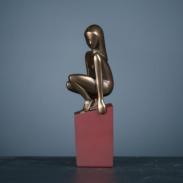 Figuur - Zeven beelden in bronskleur (complete serie) (7) -, Antiek en Kunst, Kunst | Designobjecten