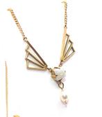 Sans prix de réserve - Collier - 9 carats Or jaune Opale -, Bijoux, Sacs & Beauté