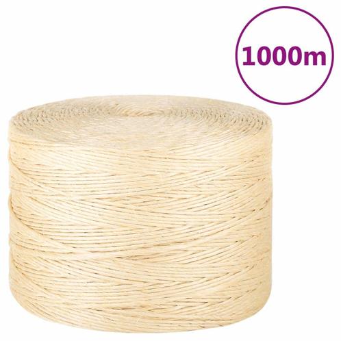 vidaXL Touw 3 mm 1000 m 100% sisal, Doe-het-zelf en Bouw, IJzerwaren en Bevestigingsmiddelen, Nieuw, Verzenden