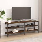 vidaXL Tv-meubel 140x30x50 cm bewerkt hout bruin eikenkleur, Huis en Inrichting, Kasten |Televisiemeubels, Verzenden, Nieuw