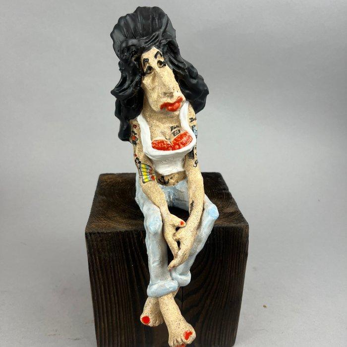 Anna Em - Amy Winehouse - handmade, Antiek en Kunst, Kunst | Designobjecten