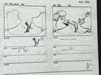 Walt Disney - Productie-storyboardpagina, ondertekend door