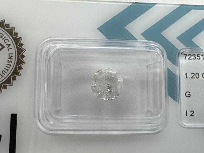 Zonder Minimumprijs - 1 pcs Diamant (Natuurlijk) - 1.20 ct -, Handtassen en Accessoires, Edelstenen