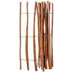 vidaXL Hek 120x250 cm hazelaarhout, Verzenden, Nieuw