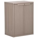 vidaXL Tuinkast 65x45x88 cm polypropyleen hout-look bruin, Huis en Inrichting, Verzenden, Nieuw