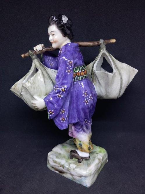 Dressel, Kister & Cie, Passau - Figurine, femme japonaise, Antiek en Kunst, Antiek | Glaswerk en Kristal