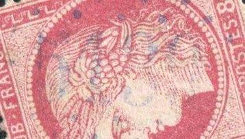 Frankrijk 1872 - Superbe & Rare nr 57 - Cachet GC 5139 Blue