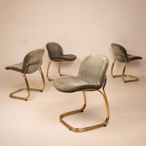 Rima - Giorgio Rinaldi - Chaise (4) - Sabrina - Laiton,, Antiek en Kunst, Kunst | Designobjecten