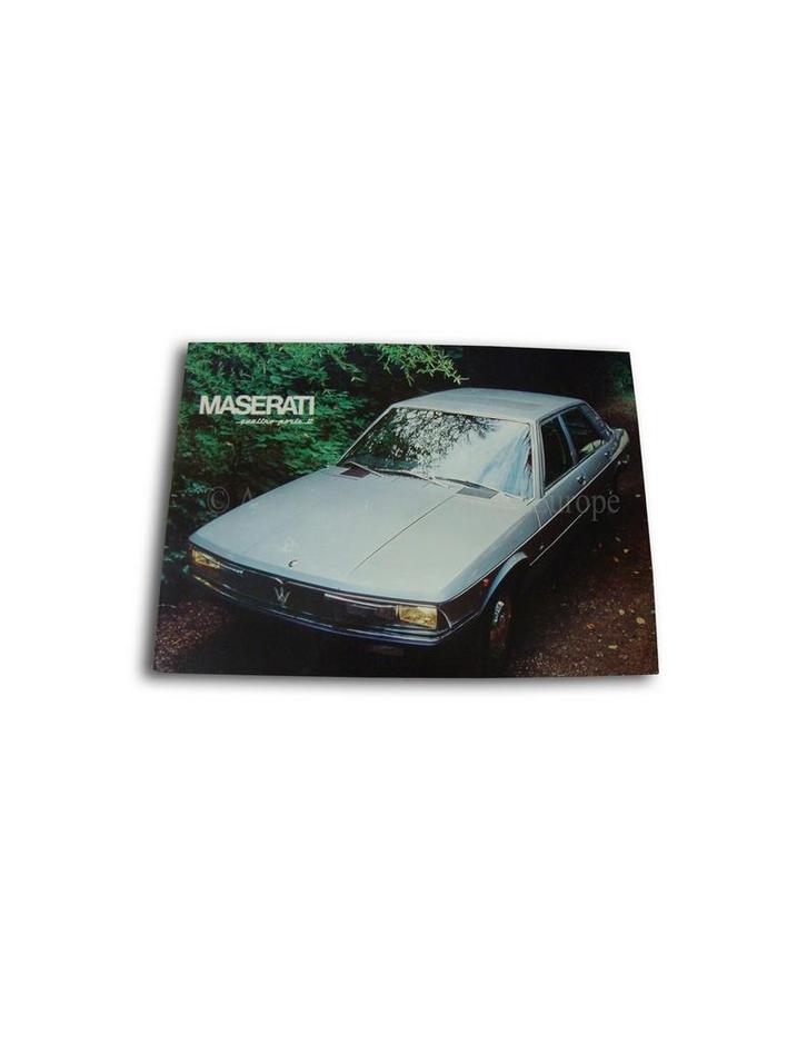 1974 MASERATI QUATTROPORTE II PORTFOLIO BROCHURE, Boeken, Auto's | Folders en Tijdschriften