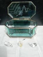 Vitrinekast (4) - Glas - Glazen kistje beeldjes, Antiek en Kunst