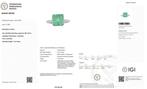 Cocktailring - 14 karaat Witgoud - 3.81ct. tw. Smaragd -