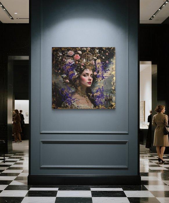 Nicole Lubbers - Hope Between the Bars XL, Antiek en Kunst, Kunst | Schilderijen | Modern