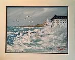 Philippe Laurent (XX-XXI) - Tempête à WIMEREUX, Antiek en Kunst, Kunst | Schilderijen | Klassiek