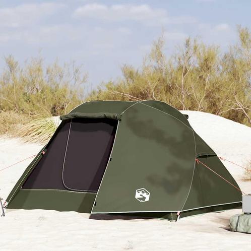 vidaXL Vistent 5-persoons waterdicht olijfgroen, Caravans en Kamperen, Tenten, Nieuw, Verzenden