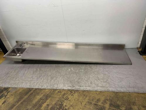 RVS Spoelblad met kraan 337 x 71 cm Horeca, Zakelijke goederen, Horeca | Meubilair en Inrichting, Ophalen of Verzenden