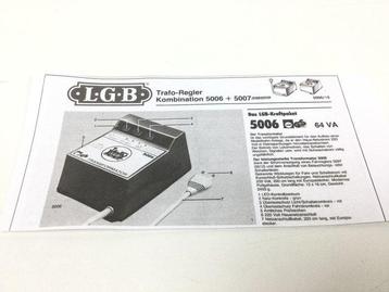 LGB G - 5006 - Omvormer (1) - Zware transformator 64VA beschikbaar voor biedingen