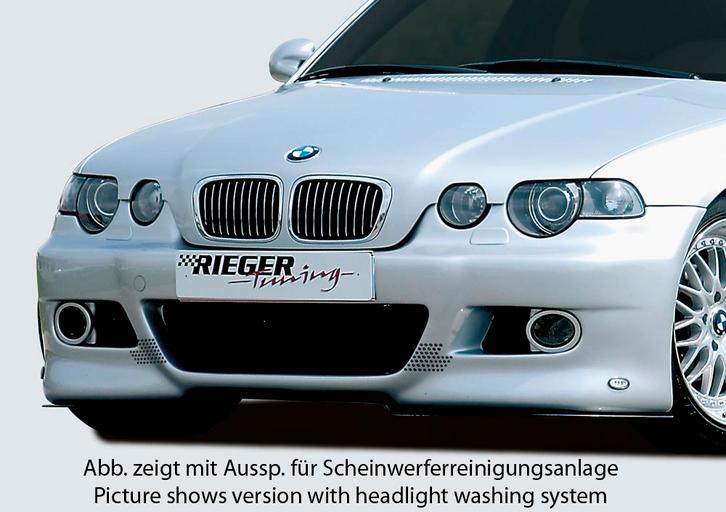 Rieger voorbumper | 3er E46: Compact | stuk ongespoten abs |, Auto-onderdelen, Carrosserie, Nieuw, BMW, Verzenden