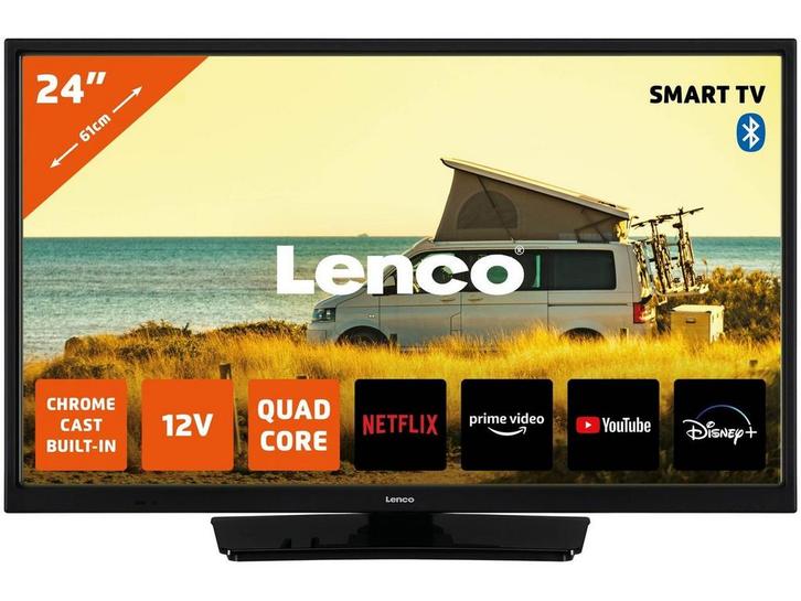 Lenco LED-2463BK (V2) - 24 Android Smart TV - Ingebouwde, TV, Hi-fi & Vidéo, Télévisions, Envoi