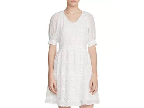 Veiling - Maje Damesjurk maat 1 wit met Revery broderie, Kleding | Dames, Jurken, Nieuw