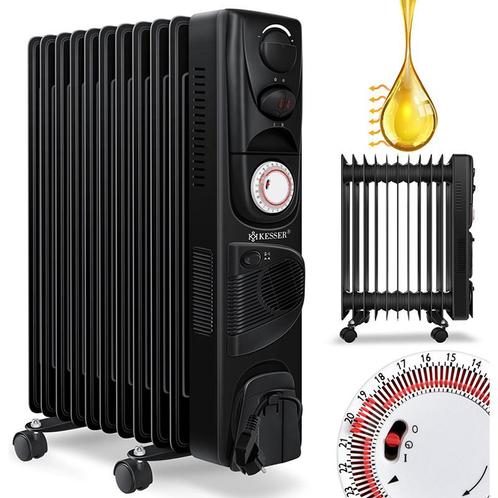 Oliegevulde Radiator - 2500W - elektrische kachel met olie, Doe-het-zelf en Bouw, Verwarming en Radiatoren, Verzenden