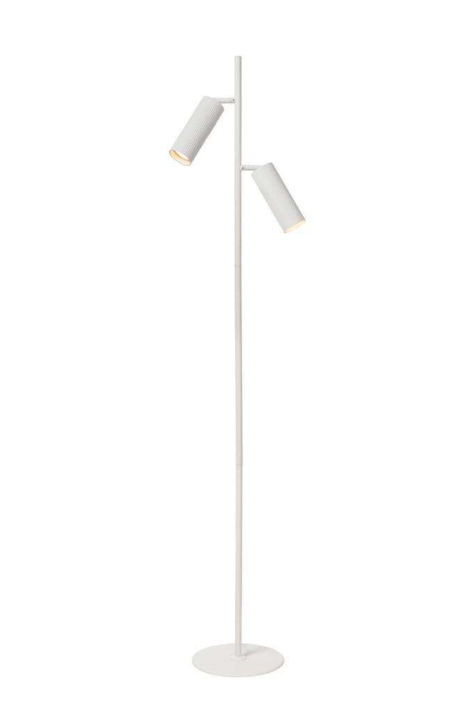Lucide CLUBS - Vloerlamp - 2xGU10 - Wit, Huis en Inrichting, Lampen | Vloerlampen, Nieuw, Verzenden