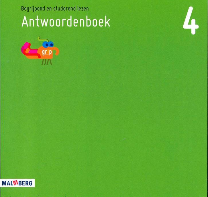 Grip op Lezen antwoordenboek groep 4, Livres, Livres scolaires, Envoi