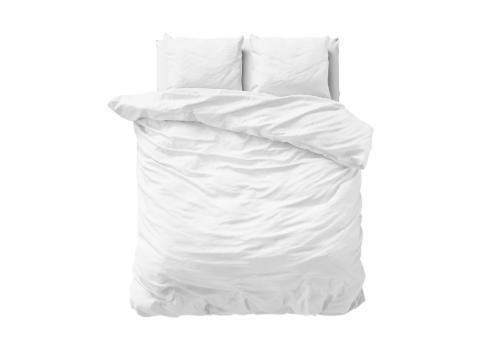 PRIMAVIERA DELUXE Uni Satijn Wit - 140 x 200/260, Maison & Meubles, Chambre à coucher | Linge de lit