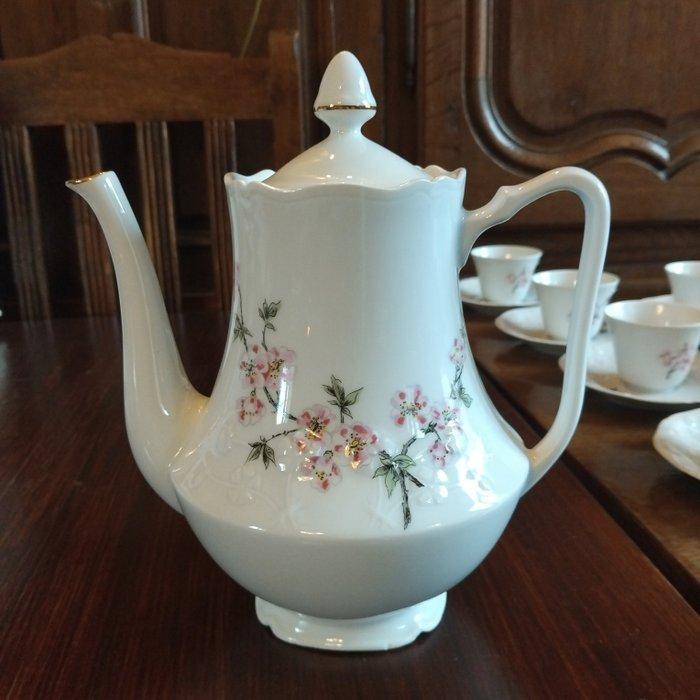 Porcelaine de Sologne - Koffieservies (20) - Porselein, Antiquités & Art, Antiquités | Meubles | Tables