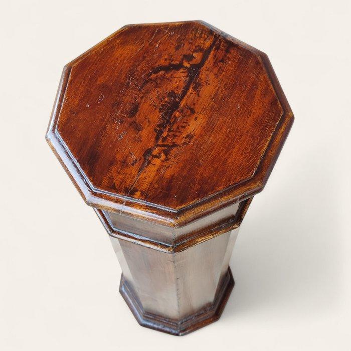 Kolomtafel - Wortelnotenhout - Colonna Radica di Noce, Antiek en Kunst, Antiek | Overige Antiek