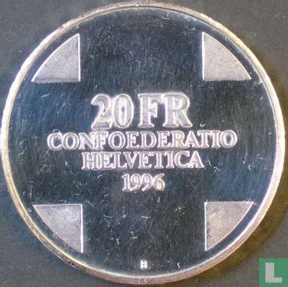 Zwitserland 20 franc 1996 Dragon of Breno, Postzegels en Munten, Munten | Europa | Niet-Euromunten, Losse munt, Goud, Zilver, Verzenden