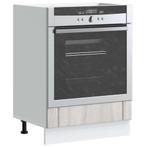 vidaXL Ovenkast Lucca bewerkt hout grijs sonoma eiken, Huis en Inrichting, Verzenden, Nieuw