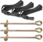 Trampoline ankers stormbestendig 3 stuks met grondpriemen..., Ophalen of Verzenden, Nieuw