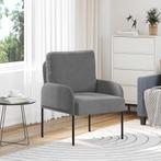 vidaXL bank / zetelen met kussen 55cm Donkergrijs Multiplex, Verzenden, Nieuw