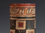 Maya Keramiek Maya polychrome vaas met TL-analyse, 550-950