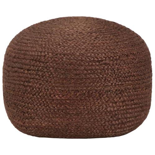 vidaXL Poef handgemaakt 40x45 cm jute bruin, Huis en Inrichting, Zetels | Voetbanken en poefs, Nieuw, Verzenden